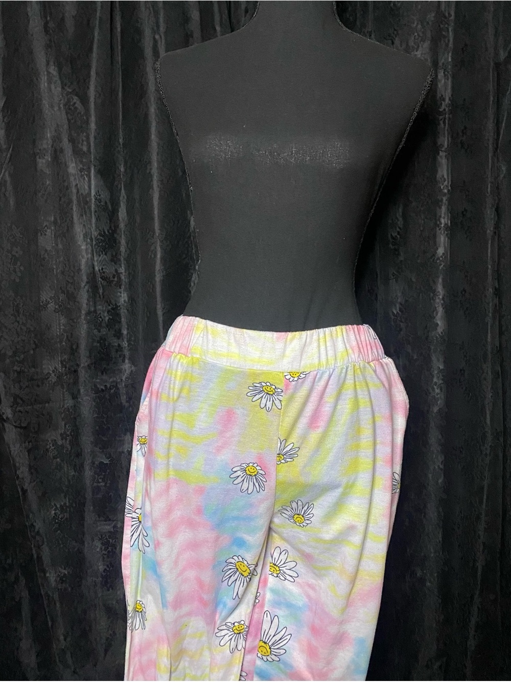 Hippie Indie Boho Tiedye Floral Sweatpants